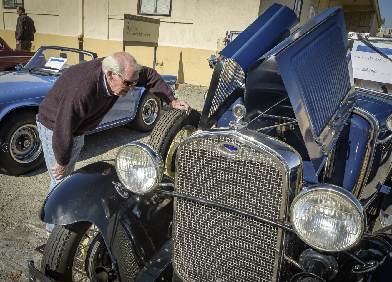 One of the collector's cars at the Chili Cook-off.